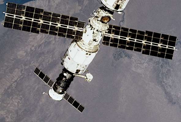 Mir-2 Core Module in Orbit